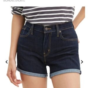 Levi's mid-length denim shorts